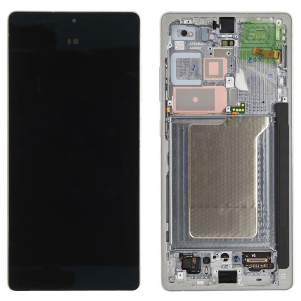 Samsung Galaxy S25 Ultra skärm with Original Parts – silver (blå vit)