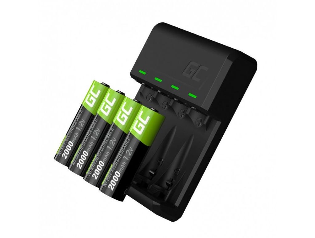 Green Cell GC VitalCharger + 4 AA 2000mAh Ni-MH Batteries