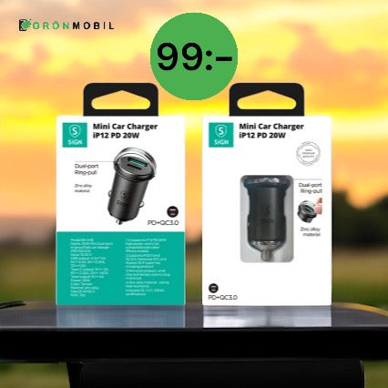 Laddplugg för cigguttag i bilen