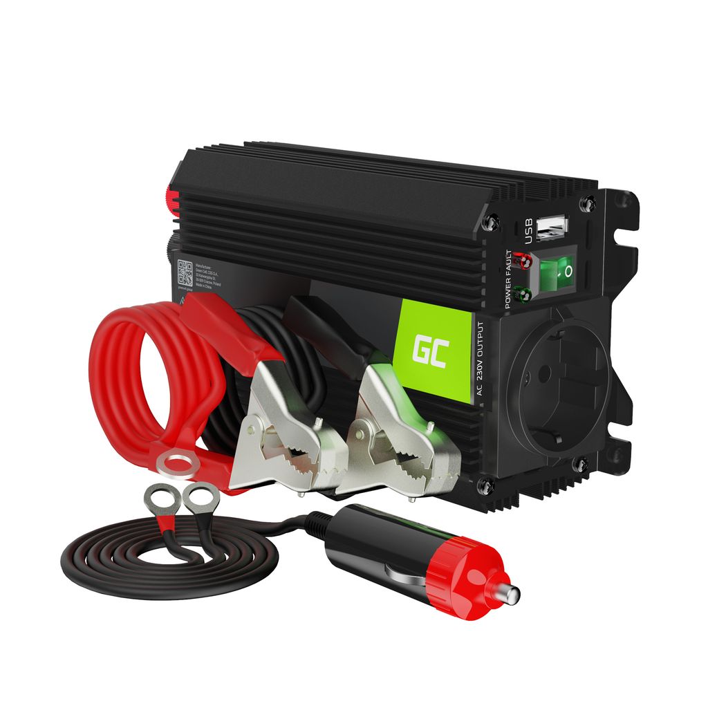 Green Cell 12V to 230V Power Inverter PRO 300W/600W Modified Sine Wave