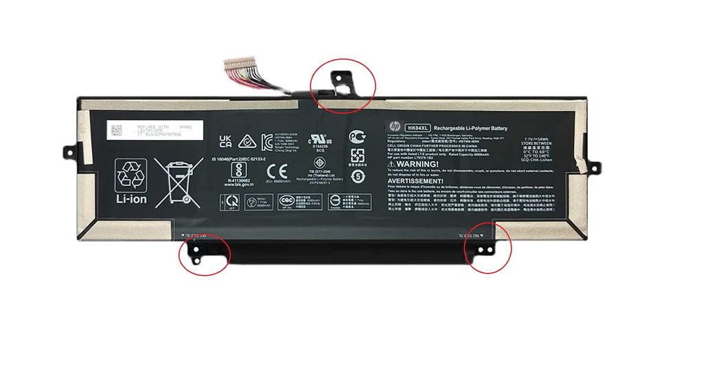 HP 4C Laptop Battery, 78Wh, 5.09Ah, Li-ion, HK04078XL-PL, HK04XL
