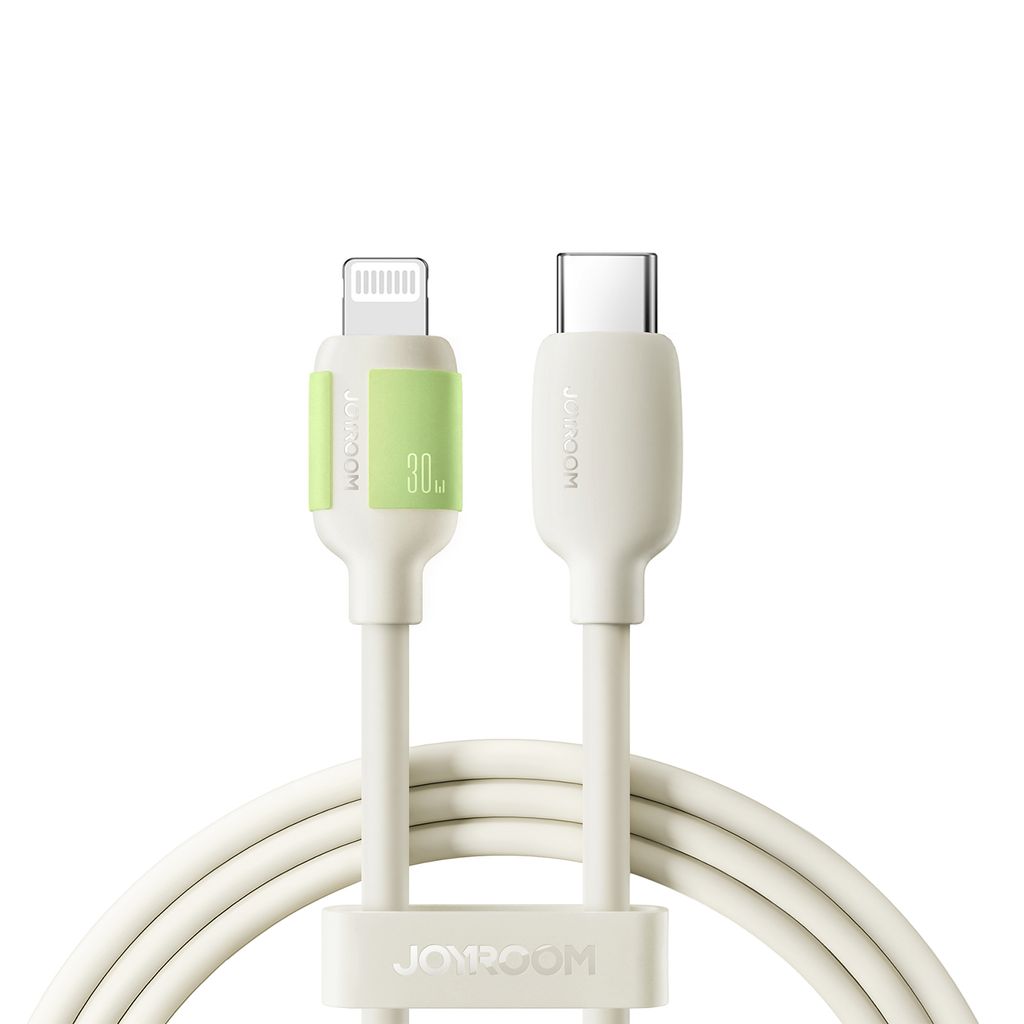 Joyroom 30W Fast Charging Data Cable USB-C to Lightning, 2m - Beige