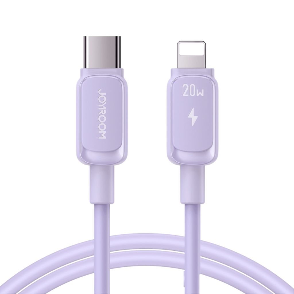 Joyroom USB-C to Lightning Fast Charging kabel, 20W, 1.2m - lila