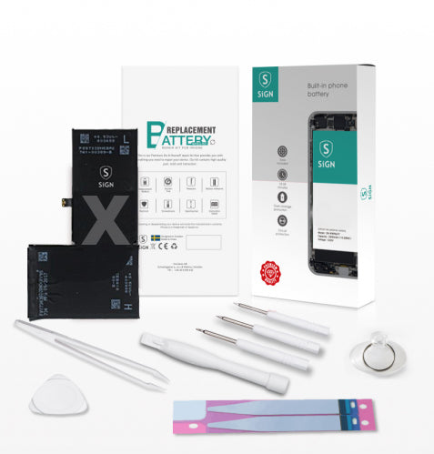 SiGN Complete batteri reservdel Kit – iPhone X