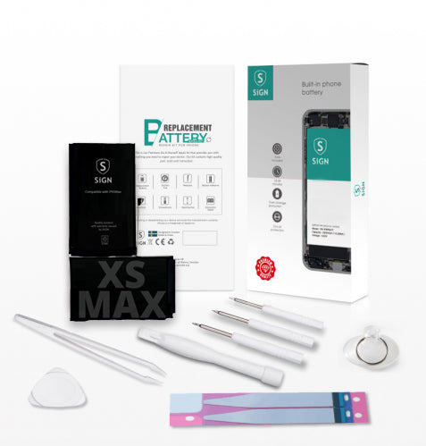 SiGN Complete batteri reservdel Kit – iPhone XS Max