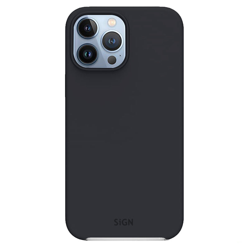 SiGN Liquid Silicone skal till iPhone 13 Pro – svart