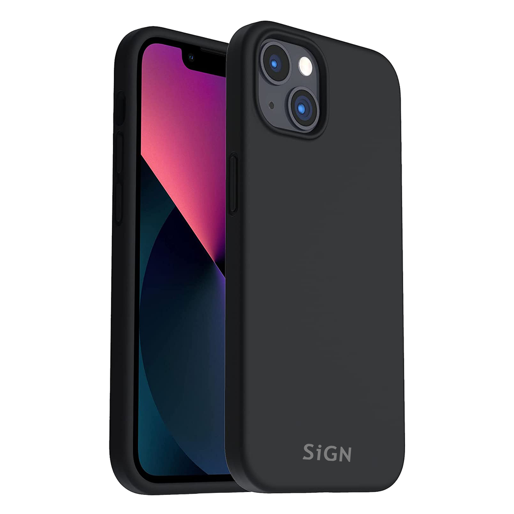 SiGN Liquid Silicone skal till iPhone 14 Plus – svart