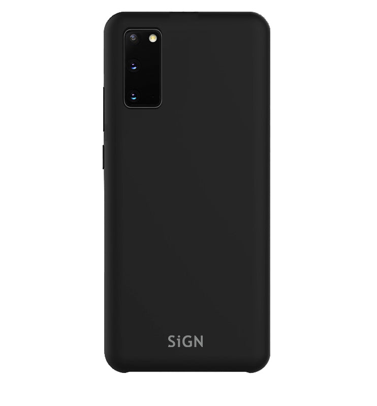 SiGN Liquid Silicone skal till Samsung Galaxy S20 – svart