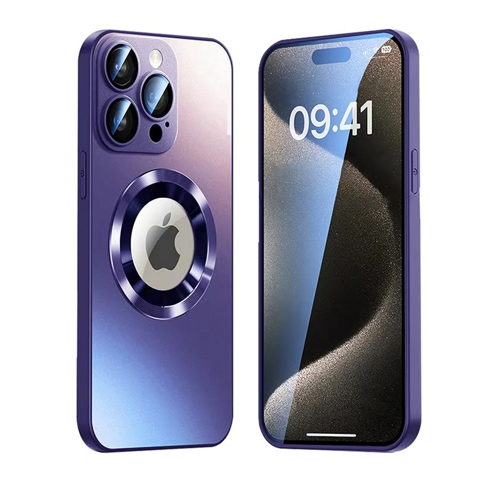 SiGN magnetiskt skal iPhone 16 Pro with lens protection and logo view – lila