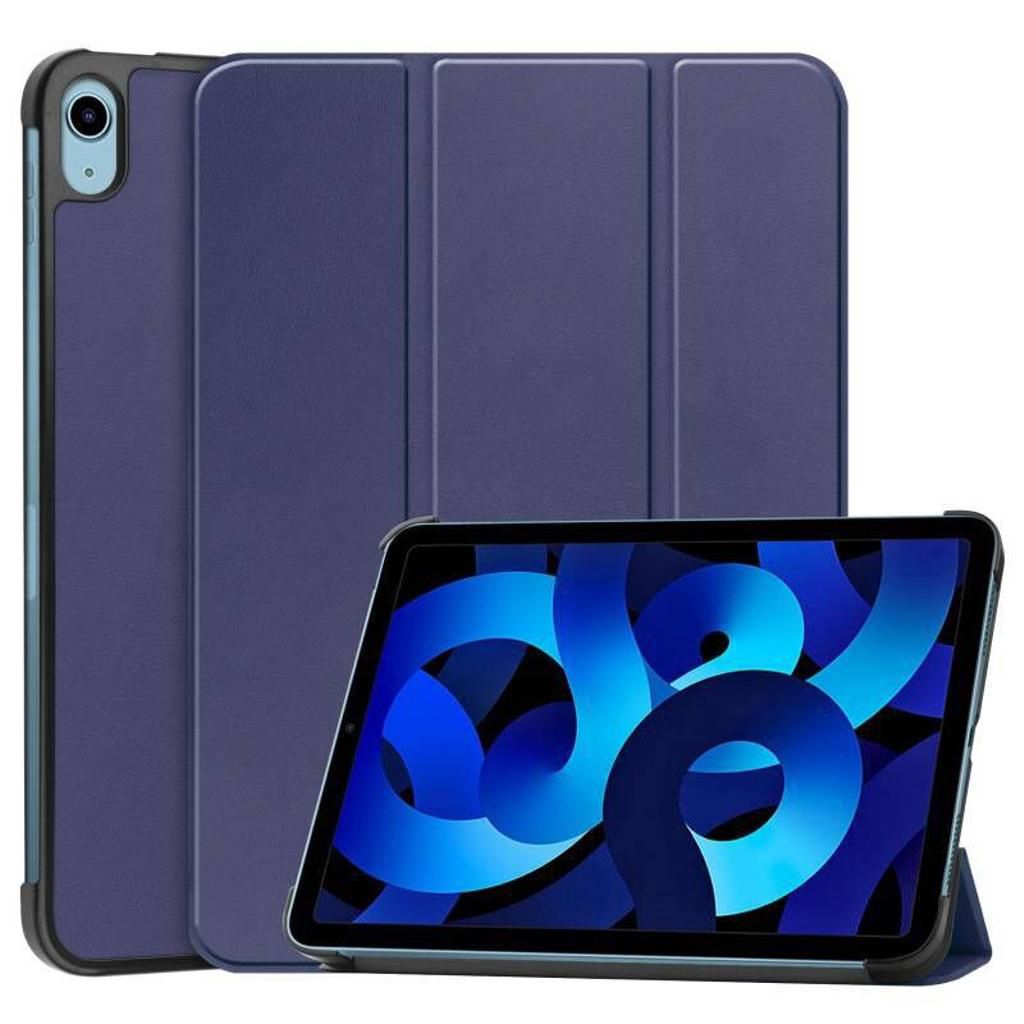 SiGN Tri-Fold Cover med Stativ för iPad 10.9" 2022 / iPad 11" 2025 - Dark Blue