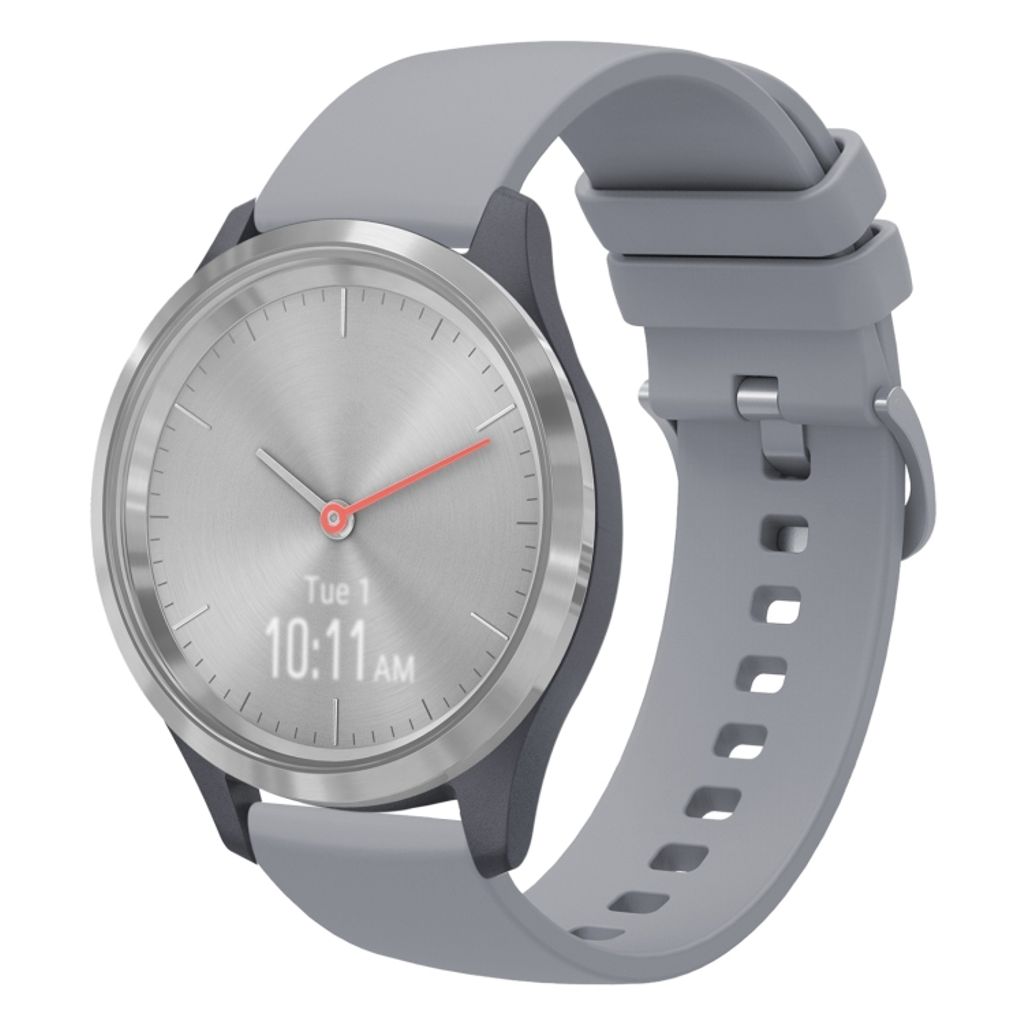 Garmin Vivomove 3S Silicone Watch Band - Gray