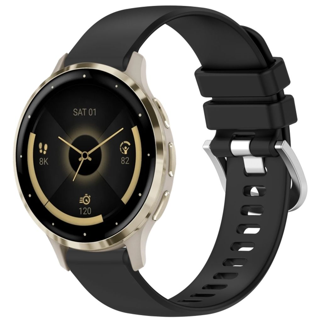 Garmin Venu 3S Silicone Watch Band - Black