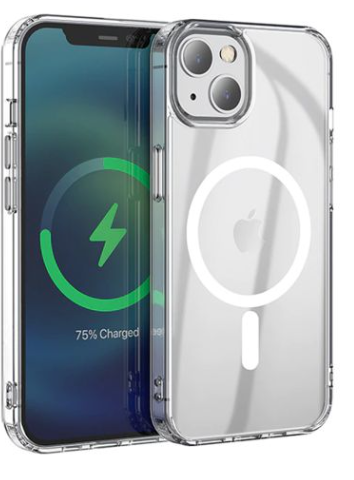 Stöttåligt MagSafe Skal iPhone 13 - Transparent