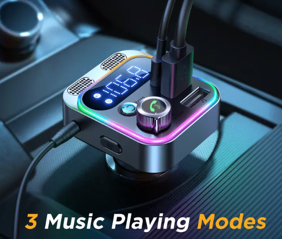 SiGN Bluetooth FM Transmitter & Fast Charger for Car 48W