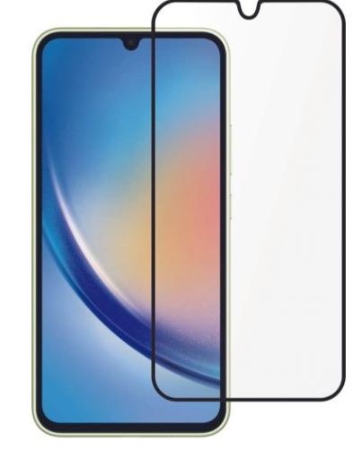 Skärmskydd Samsung Galaxy A34 5G - 3D Härdat Glas - Svart