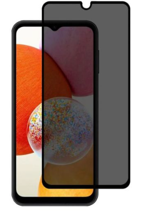 Skärmskydd Samsung A14 4G/5G Privacy 3D Härdat Glas (bulk)