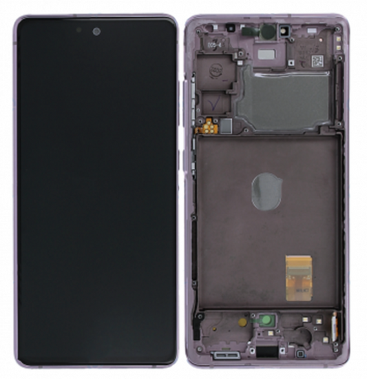 Samsung Galaxy S20 FE Skärm med LCD Display Original - Lavendel