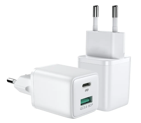 SiGN Mini Quick Charger USB & USB-C, PD & Q.C3.0, 3A, 30W - White