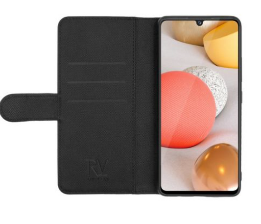 Samsung A42 5G RV Flip Stand TPU+PC Leather Case Black High Quality