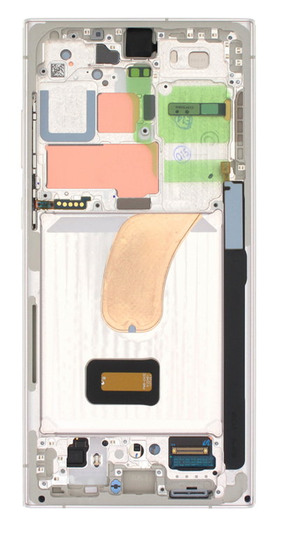 Samsung Galaxy S23 Ultra Skärm med LCD Display - Kräm