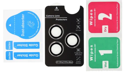 Skydda kameran – Härdat Glas i Grå Titanium för iPhone 17 Pro Max