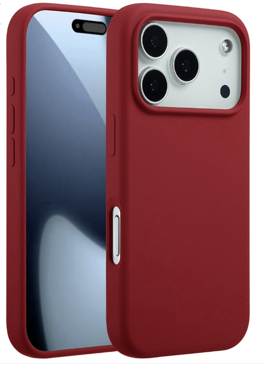 Rvelon Mobilskal Silikon MagSafe för iPhone 17 Pro - Röd