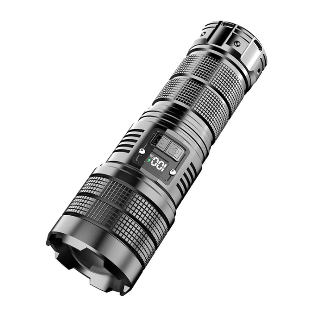 X9 Outdoor White Laser Flashlight with Digital Display and Zoom