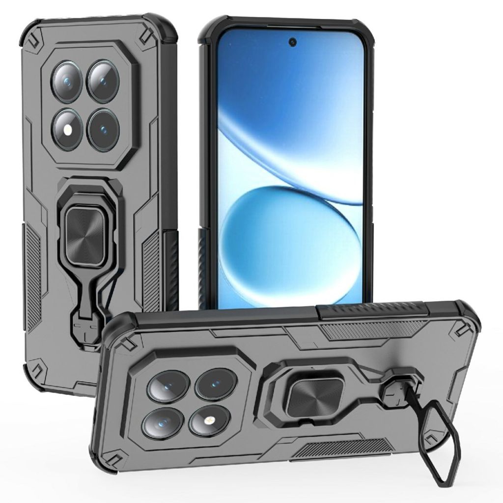 Xiaomi Redmi Note 15 ProPlus 5G skal with rotatable ring stöd – svart