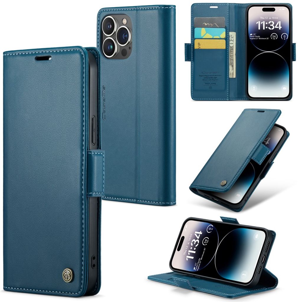CASEME iPhone 15 Pro Max Cover with Card Slots - Blue