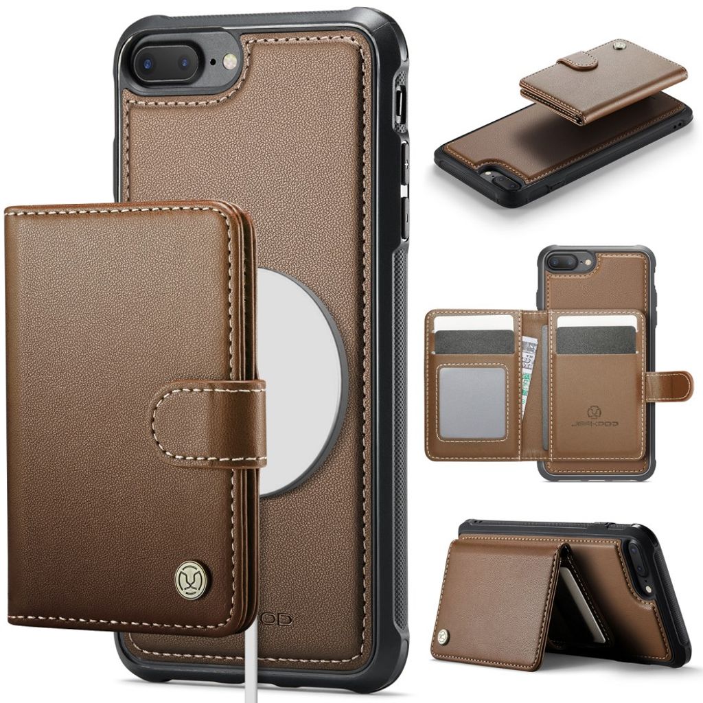 JEEHOOD iPhone 7 Plus / 8 Plus skal with MagSafe – brun