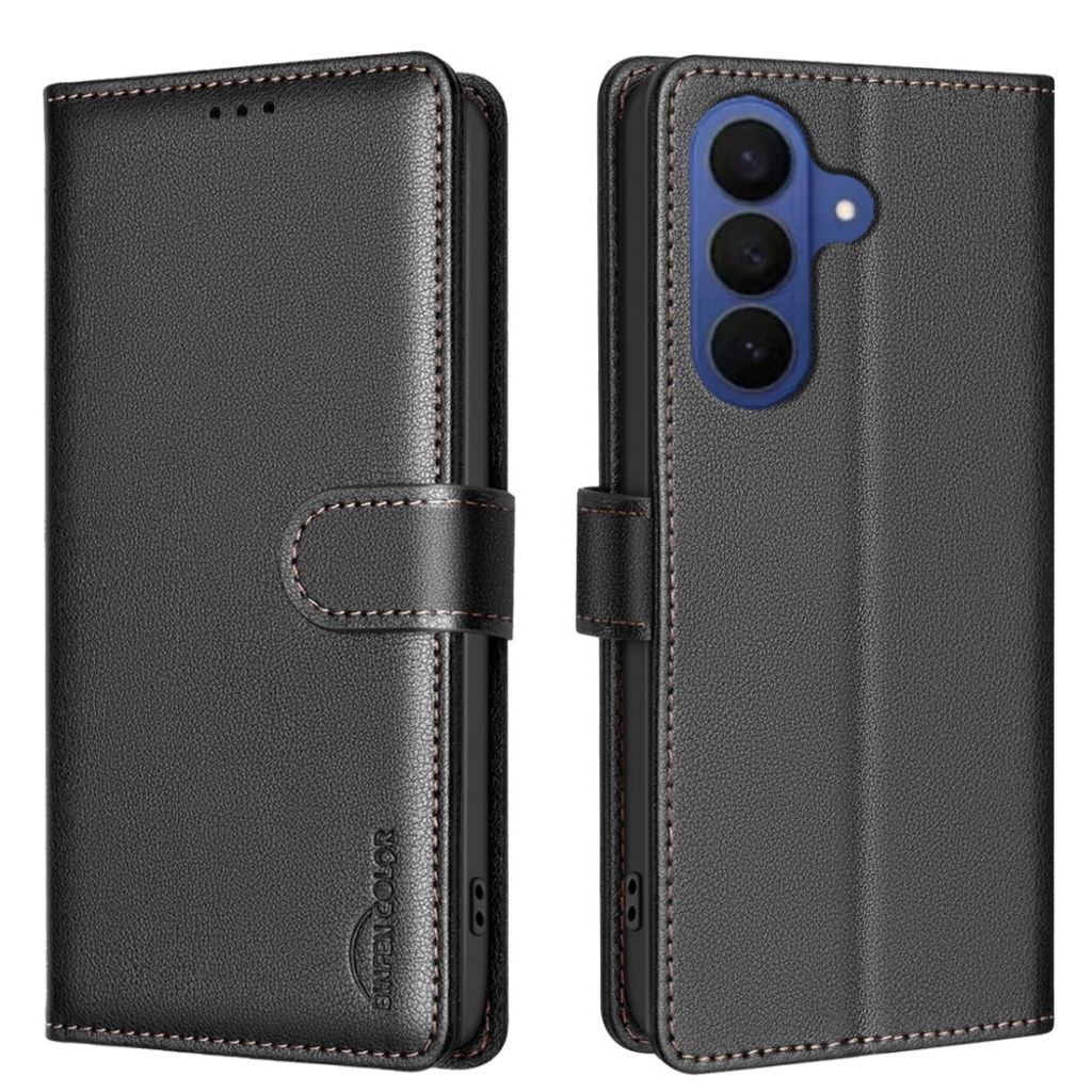 BINFEN COLOR Samsung Galaxy A57 5G plånboksfodral RFID Blocking – svart