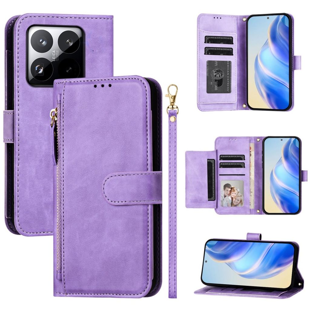 Xiaomi 15T fodral with kortfack - lila