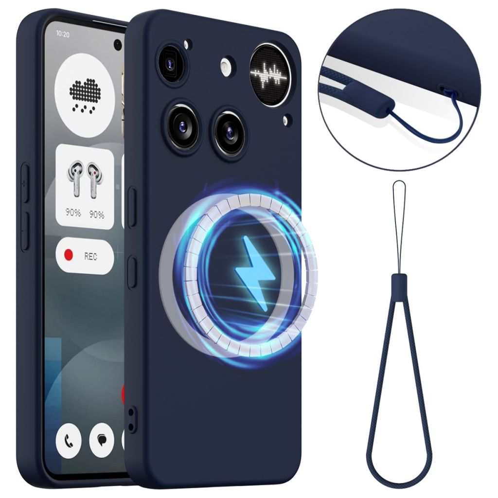Nothing Phone (3) 5G Liquid Silicone MagSafe Compatible skal – Dark blå