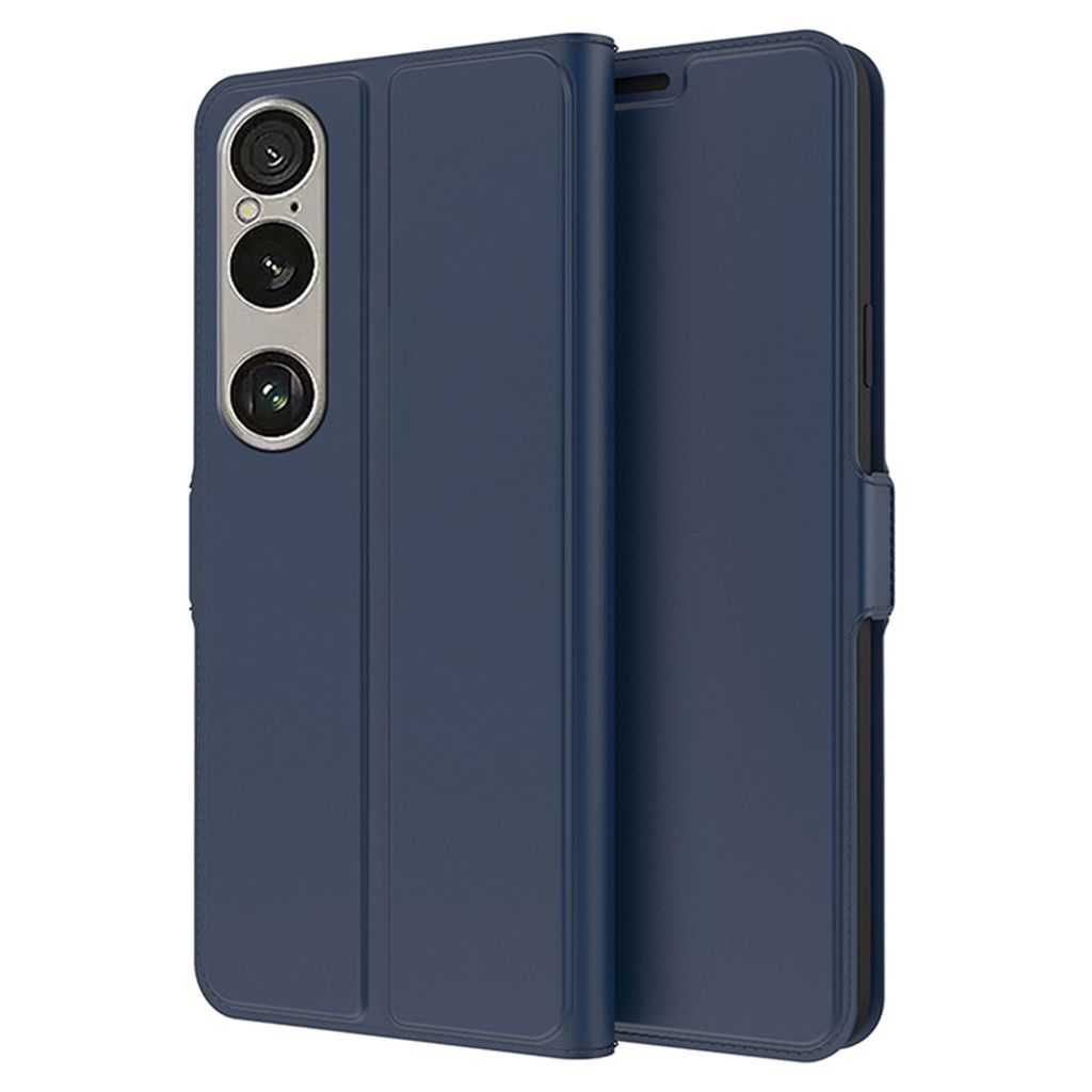 Sony Xperia 1 VII fodral with stativ – blå