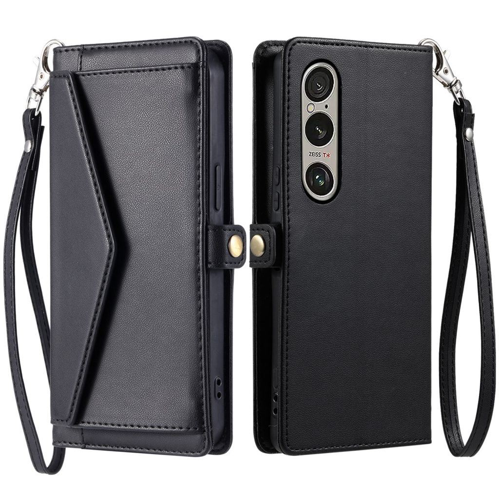 Sony Xperia 1 VII fodral with Carrying strap – svart