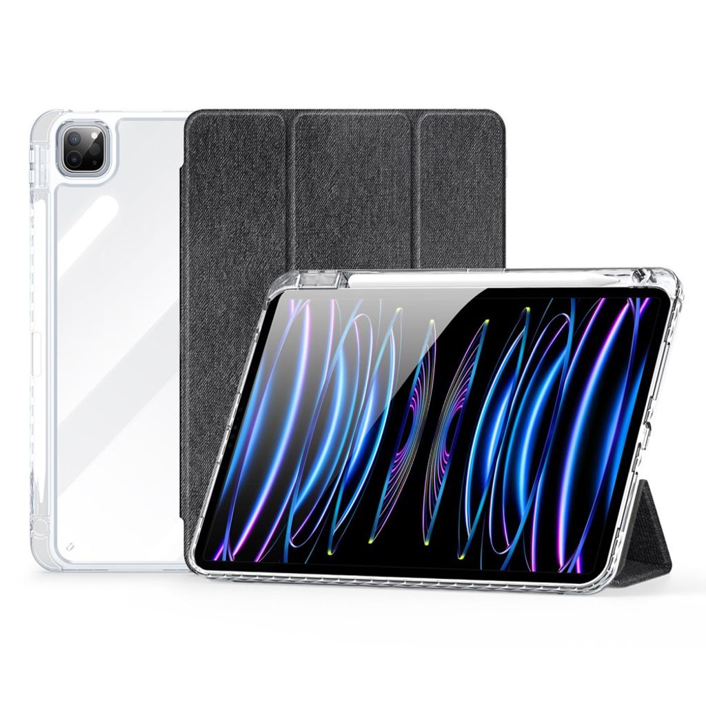 DUX DUCIS Unid Series iPad Pro 11" 2024 fodral with Auto Wake / Sleep – Transparent / svart