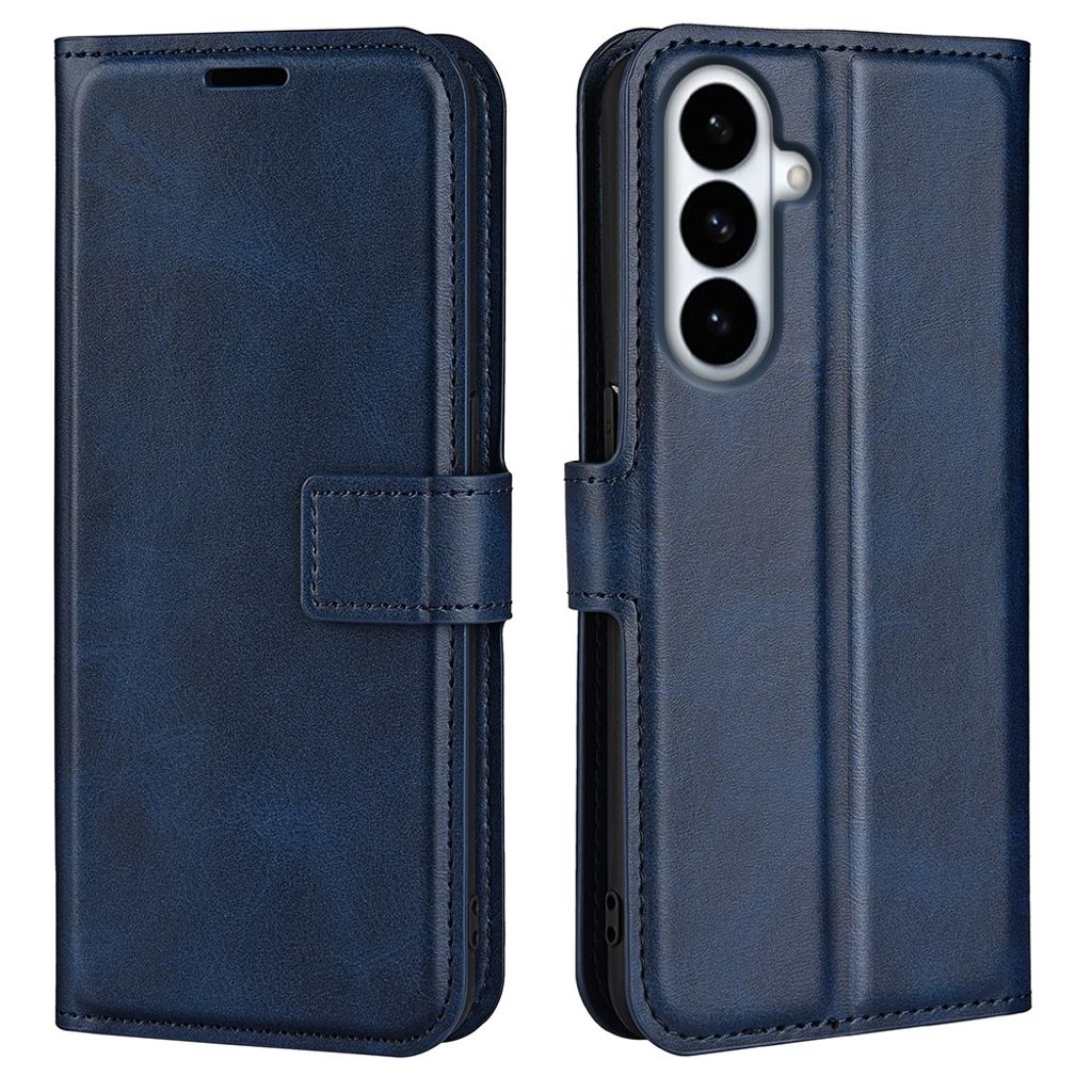 Samsung Galaxy S26 Plus plånboksfodral stativ PU Leather – blå
