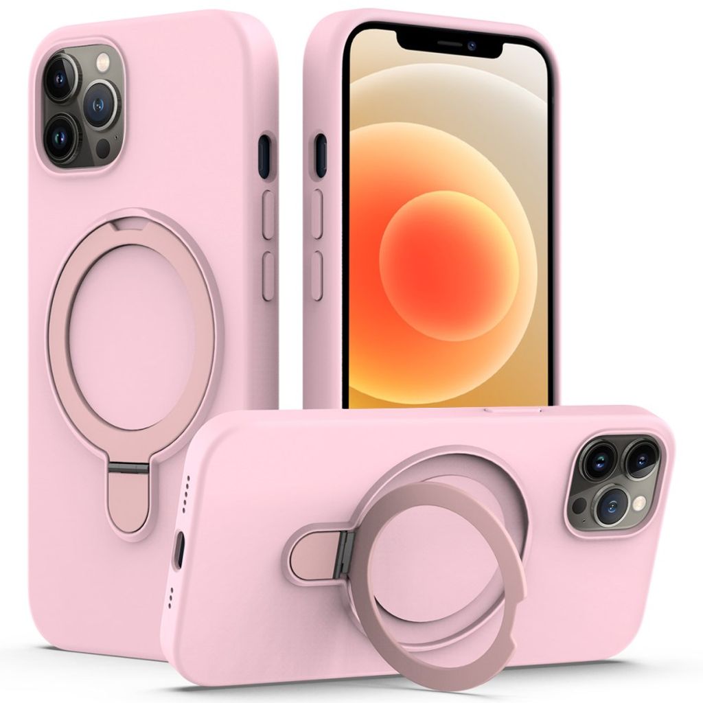 IPhone 12 Pro Max MagSafe skal Ring stativ – rosa