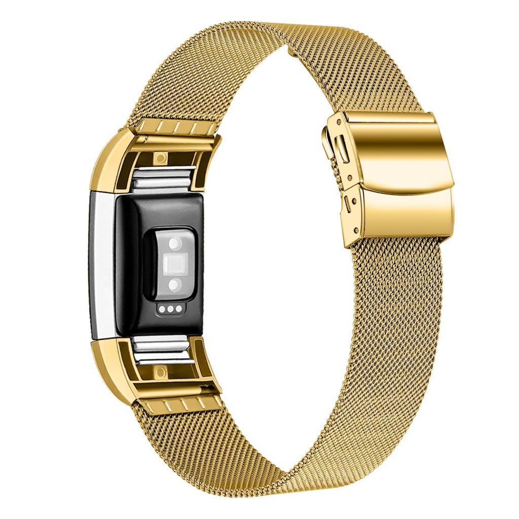 Fitbit Charge 2 Watch Strap Milanese Stainless Steel – Gold