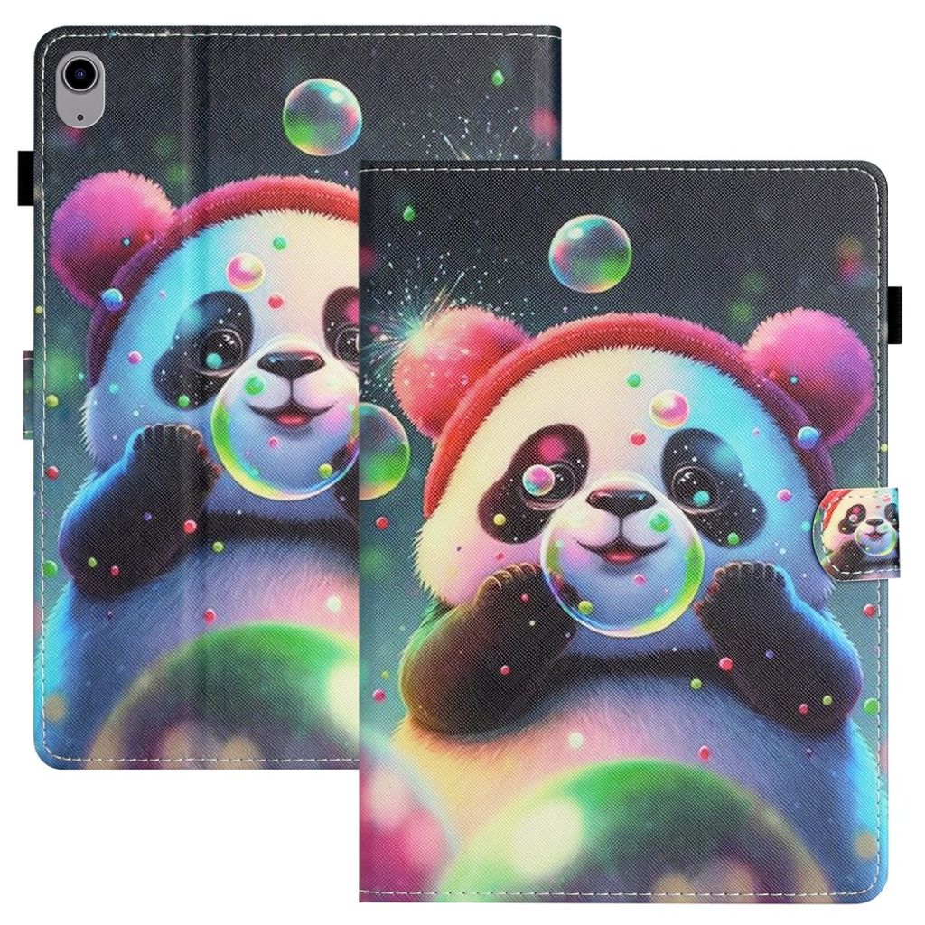 iPad 10.9" 2022 / iPad 11" 2025 Cover med tryck - Panda