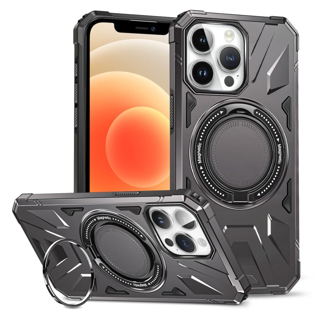 iPhone 12 Pro Max Case with Ring holder - Dark grey