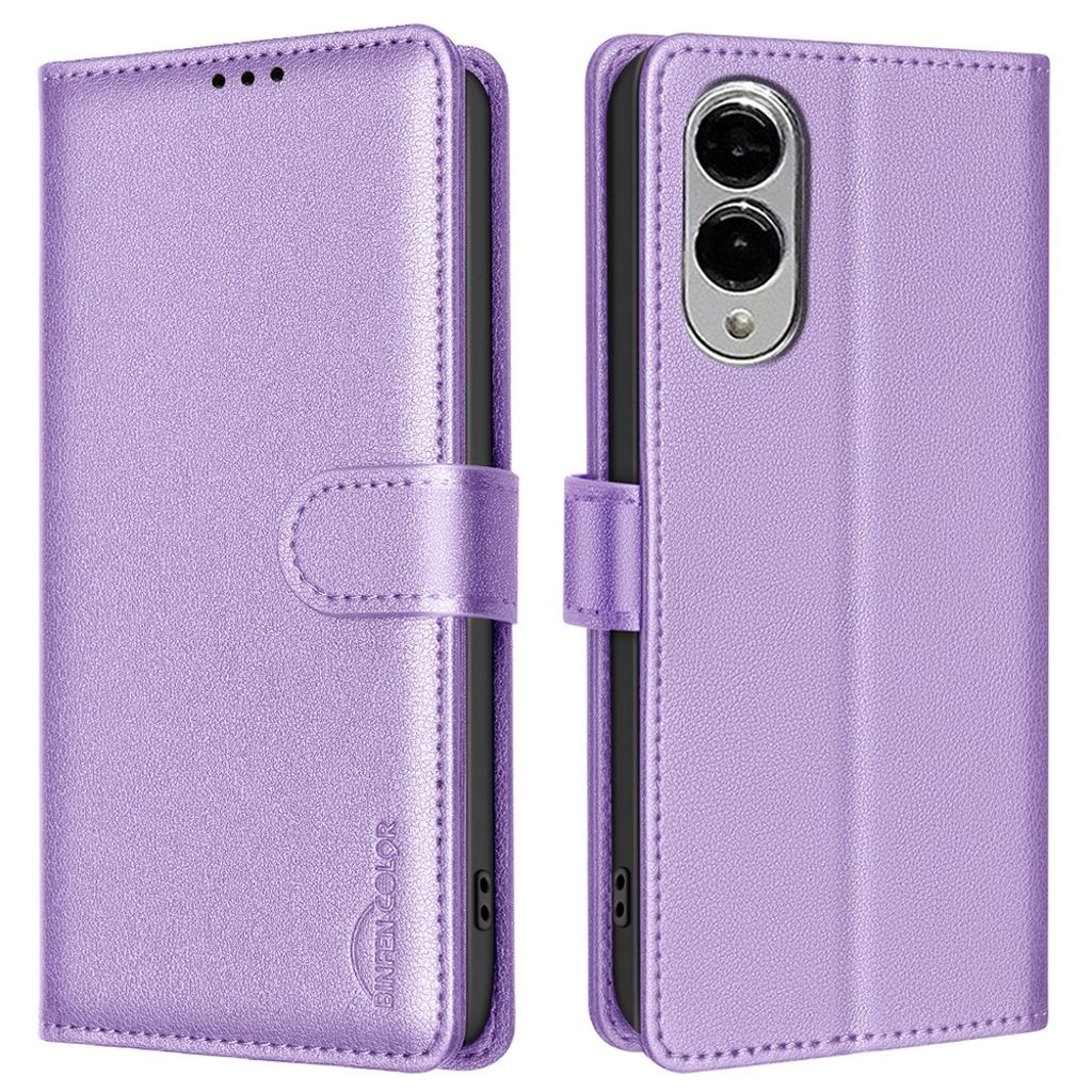 BINFEN COLOR BF32 Samsung Galaxy S25 Edge fodral RFID Blocking – lila