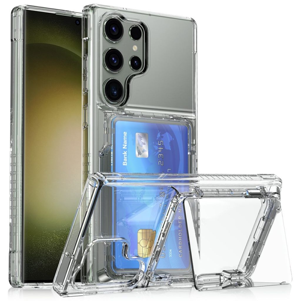 Samsung Galaxy S26 Ultra skal Card Holder stöd – Transparent