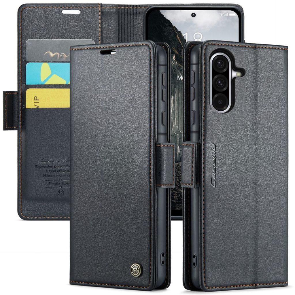 CASEME Samsung Galaxy A56 5G fodral with RFID Blocking – svart