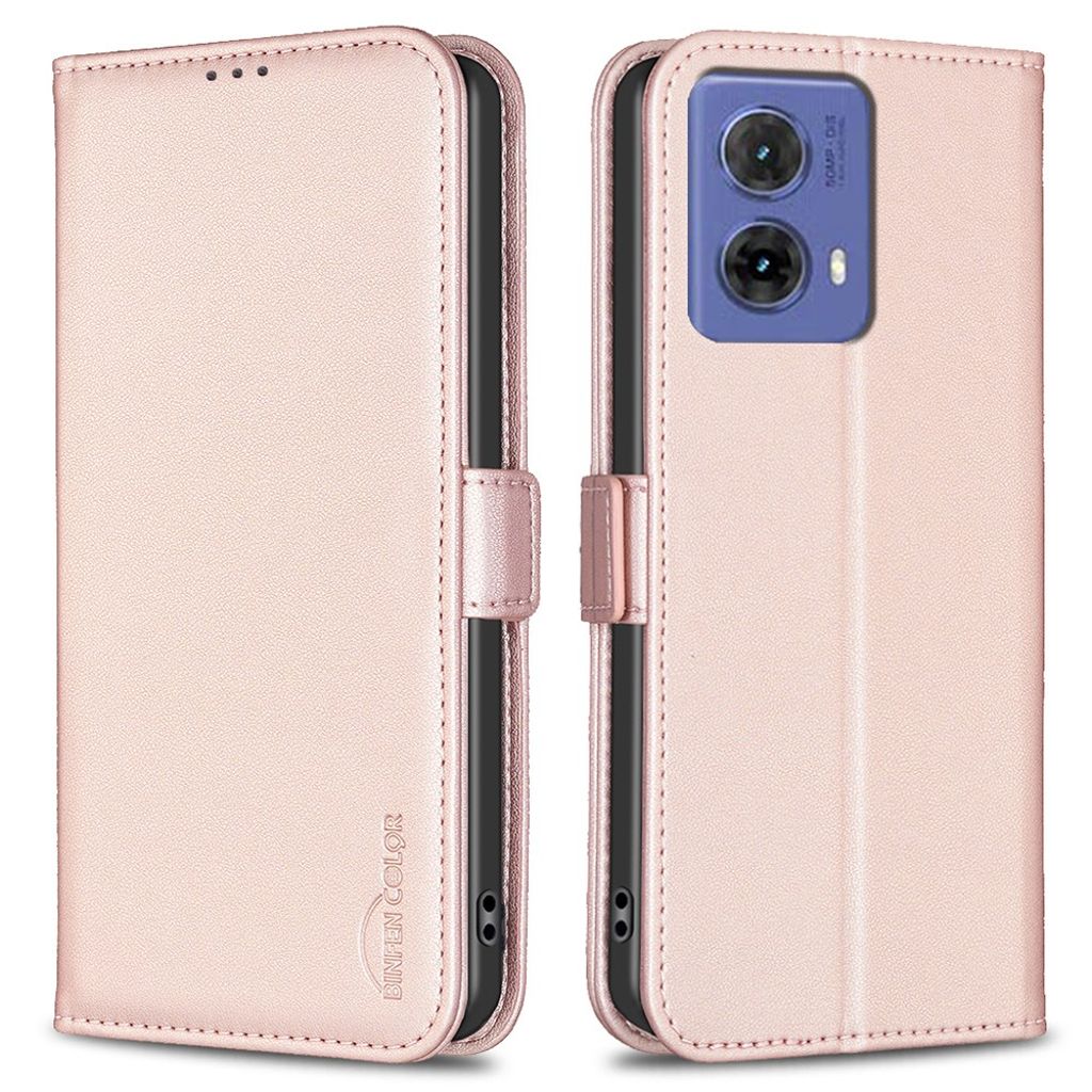 BINFEN COLOR BF31 Motorola Moto G85 5G Wallet fodral – rosa
