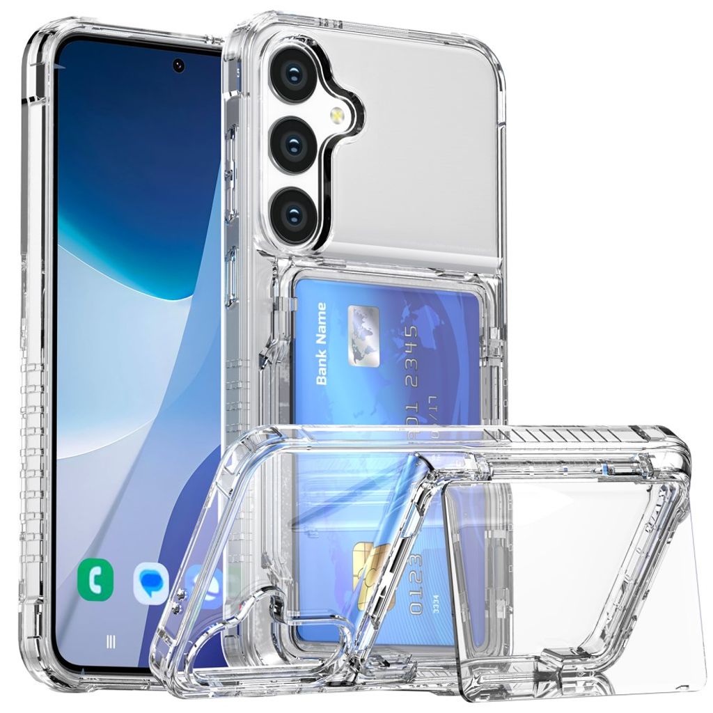 Samsung Galaxy S26 Plus skal Card Holder stöd – Transparent