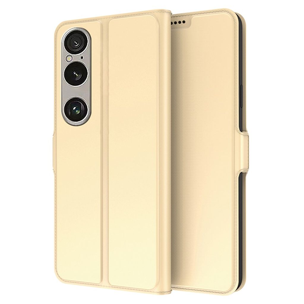 Sony Xperia 1 VII fodral with stativ – guld