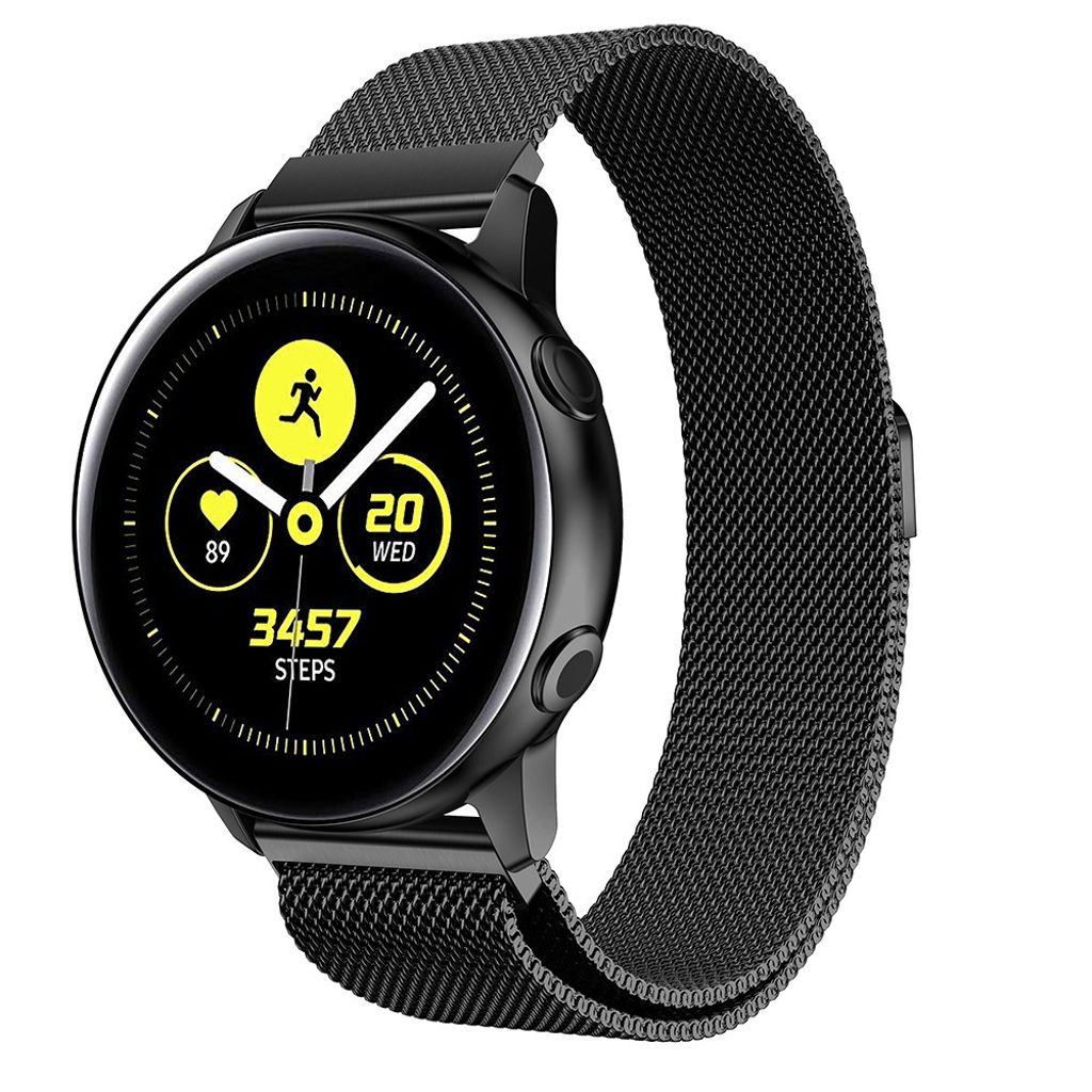 Samsung Galaxy Watch Active Milanese Watch Strap - Black