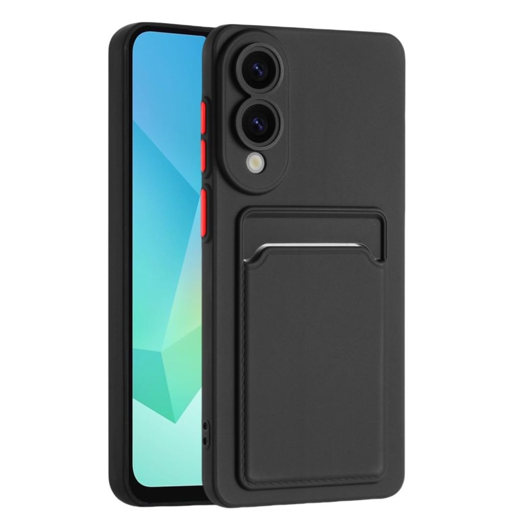 Samsung Galaxy S25 Edge TPU-skal with Card holder – svart