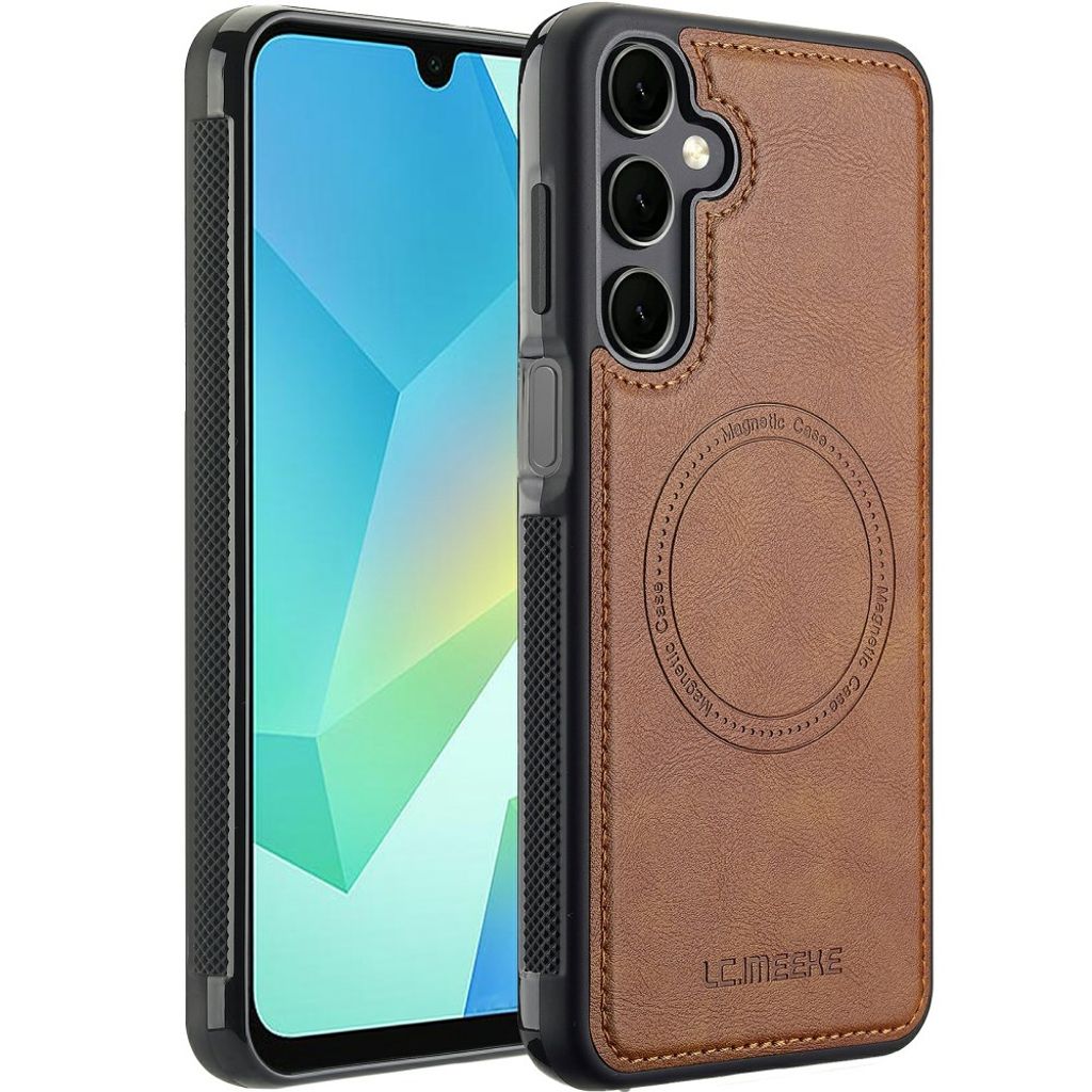 LC.IMEEKE Samsung Galaxy A37 5G MagSafe Case PU Leather/TPU - Brown